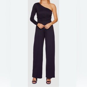 Susana Monaco Midnight One-Shoulder Jumpsuit